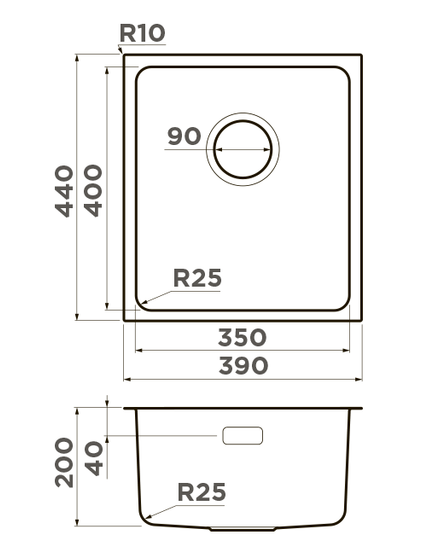 Omoikiri Tadzava 39-U/I-LG, мойка, светлое золото