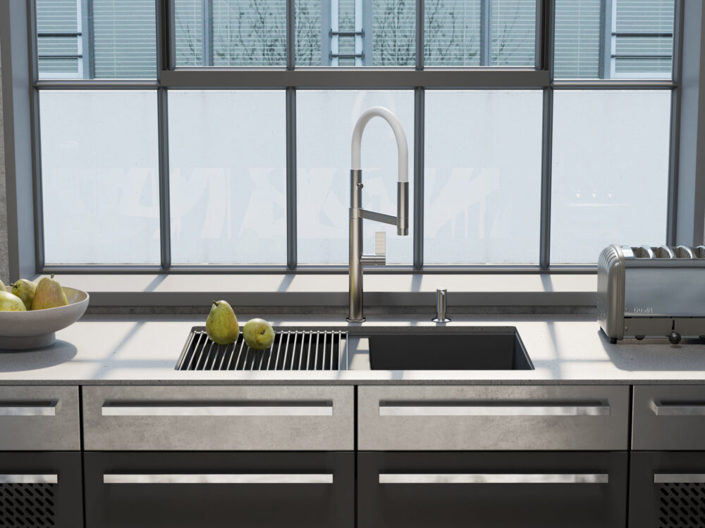 Omoikiri Kitagawa 83-2-U-GB, мойка, керамика, графит