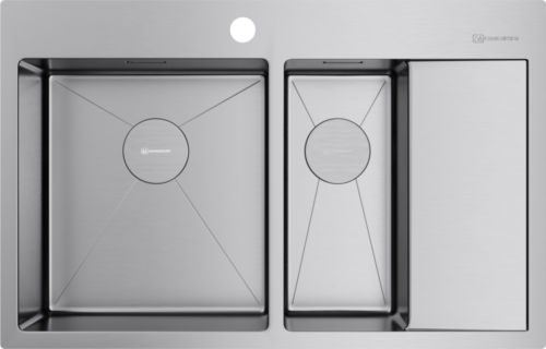 Omoikiri Akisame 78-2-IN-L, мойка, нержавеющая сталь, чаша слева