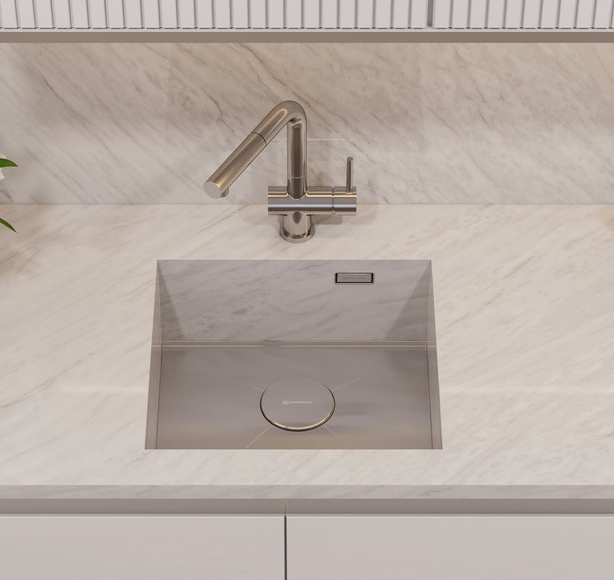 Omoikiri Kasen 48-26 INT GM, мойка, нержавеющая сталь/вороненая сталь