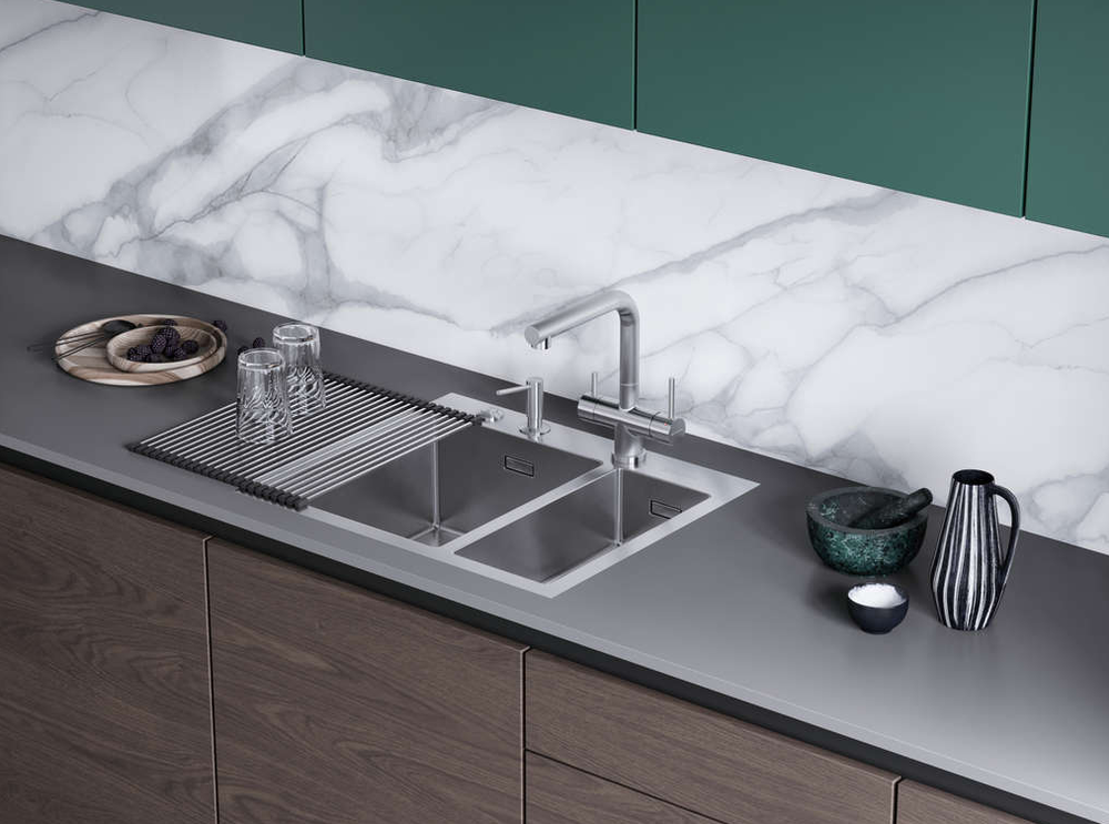 Omoikiri Akisame 60-2-IN-L, мойка, нержавеющая сталь 