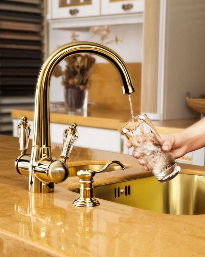 Omoikiri Okinawa-2-SI, смеситель, античное серебро, ручки смесителя - керамика