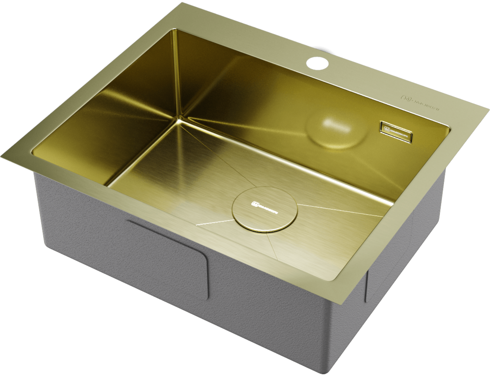 Omoikiri Akisame 59-LG, мойка, нержавеющая сталь/светлое золото 