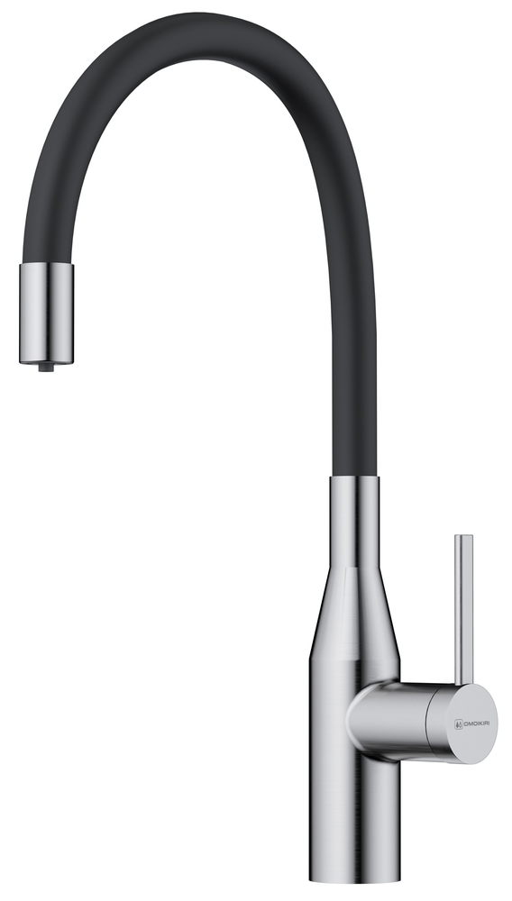 Omoikiri Yatomi-2-Plus BN-BL смеситель, нержавеющая сталь/черный