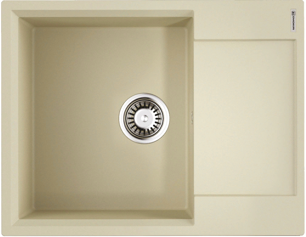 Omoikiri Daisen 65T-BE, мойка, гранит, ваниль