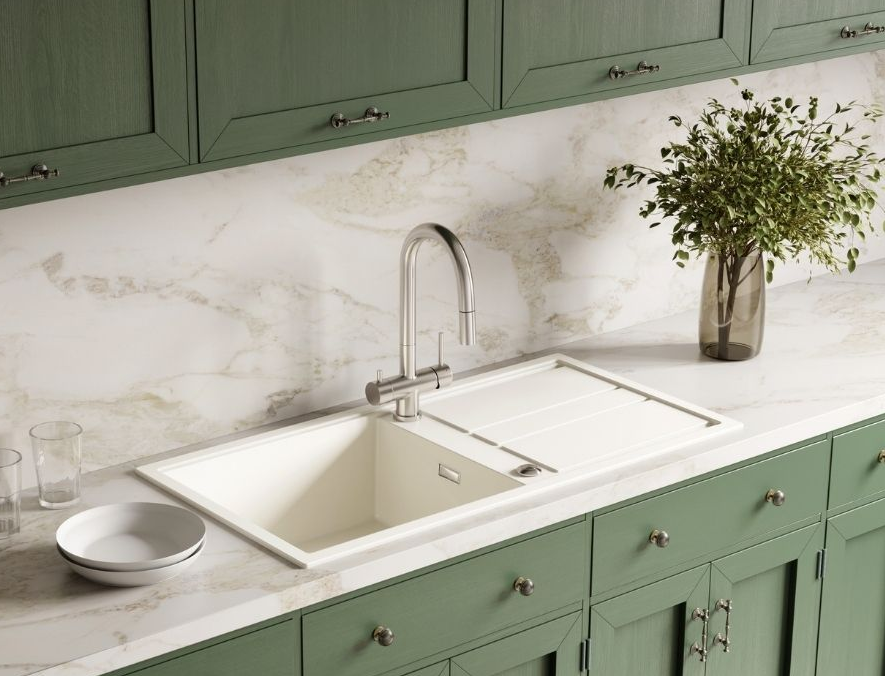 Omoikiri Kitagawa 100-WH, мойка, керамика, белый