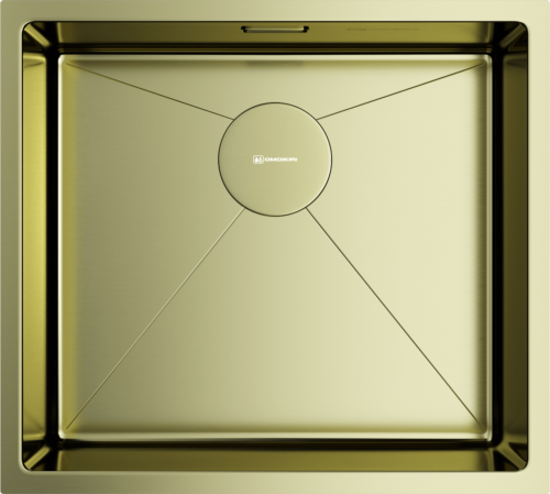 Omoikiri Taki 49-U/IF-LG, мойка, нержавеющая сталь/светлое золото 