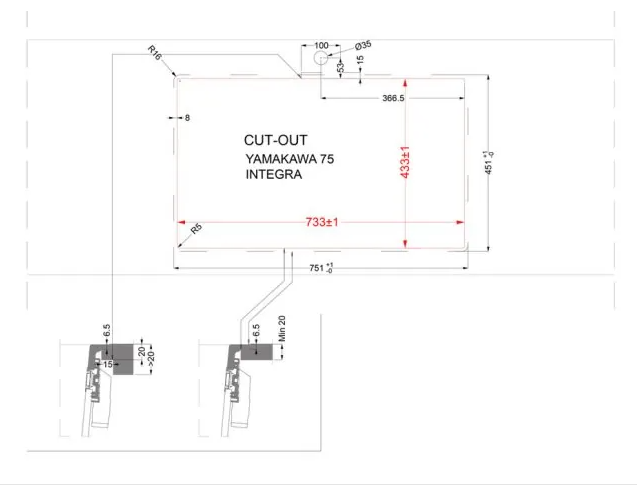 Omoikiri Yamakawa 75-Integra-GR, мойка, керамика, ленинградский серый