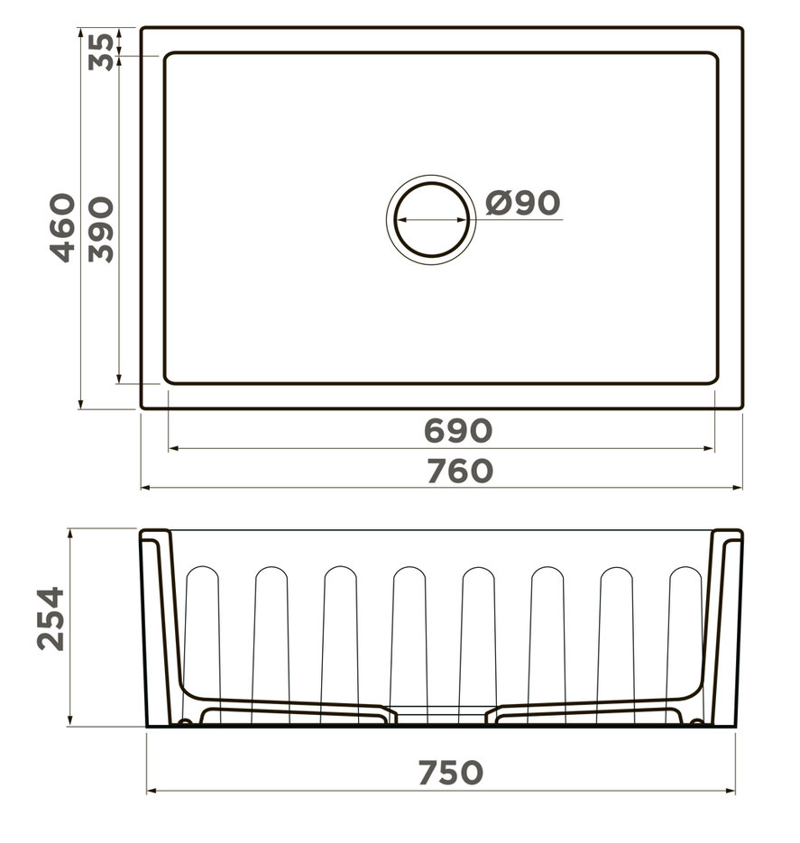 Omoikiri Mikura 76-Tokyo 3, мойка, керамика, белый