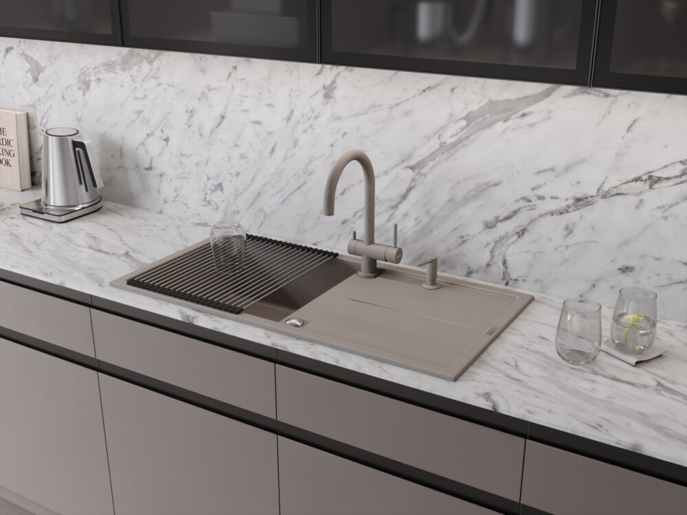 Omoikiri Sumi 100A-GR мойка, керамика, ленинградский серый