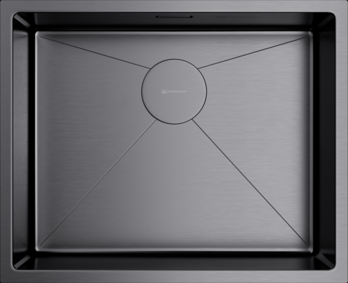 Omoikiri Taki 54-U/IF-GM, мойка, нержавеющая сталь/вороненая сталь