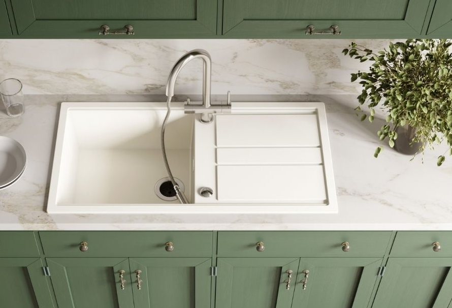 Omoikiri Kitagawa 100-WH, мойка, керамика, белый