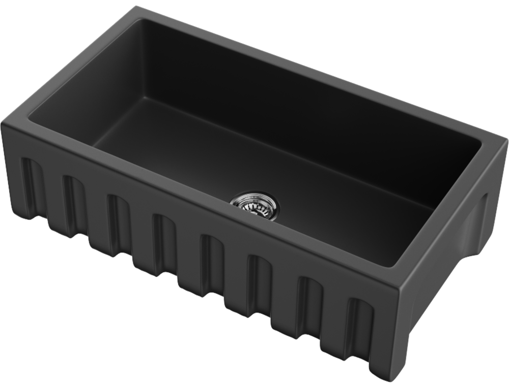 Omoikiri Mikura 83-BL, мойка, керамика, черный