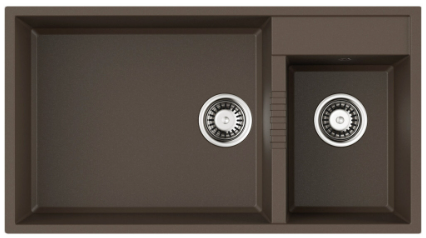 Omoikiri Tedori 85-2-U-ES, мойка, гранит, espresso