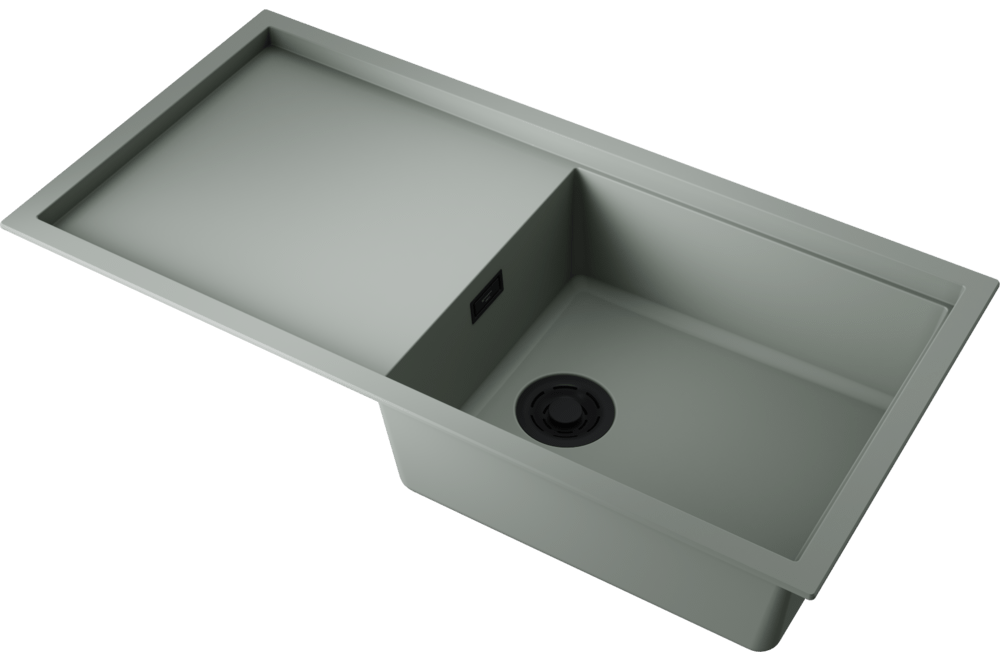 Omoikiri Sintesi 100-WG, мойка, керамика, wind green