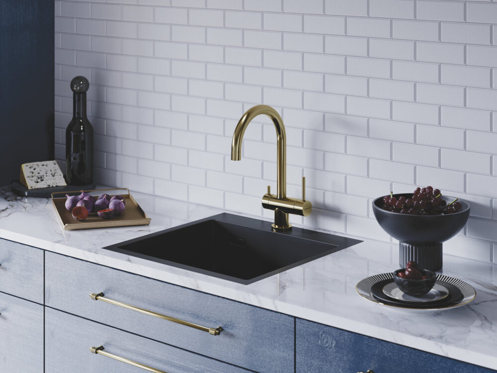 Omoikiri Akisame 51-GB, мойка, нержавеющая сталь/графит