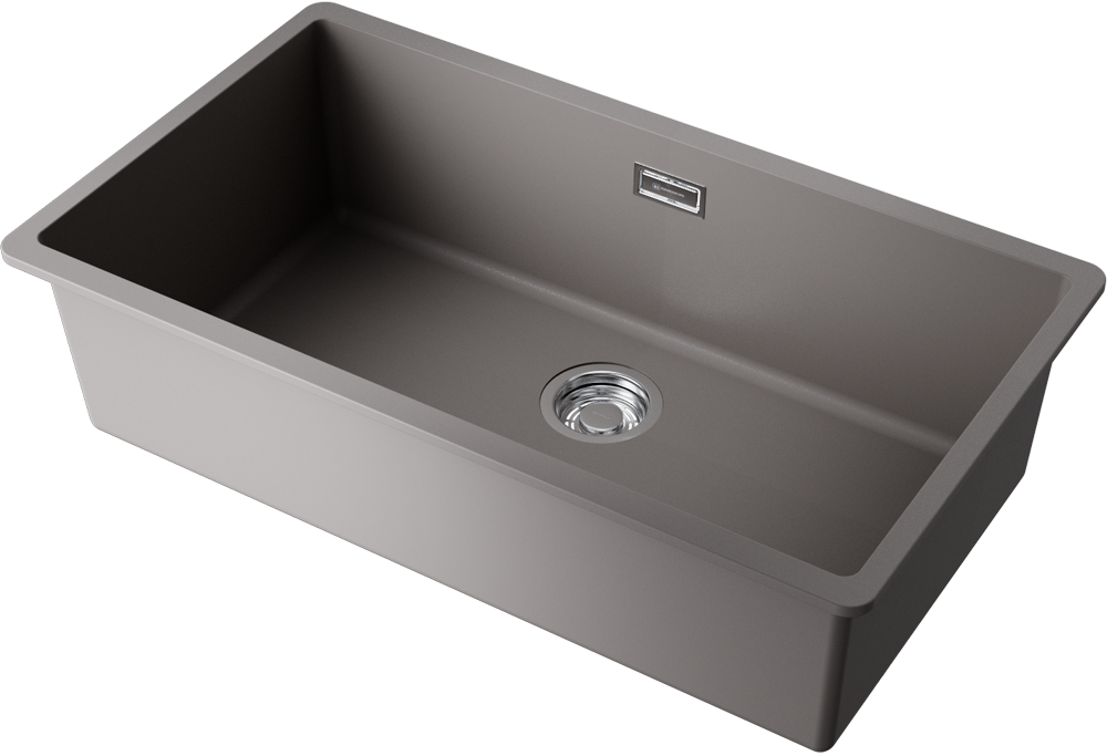 Omoikiri Kata 74-U-GR, мойка, гранит, leningrad grey