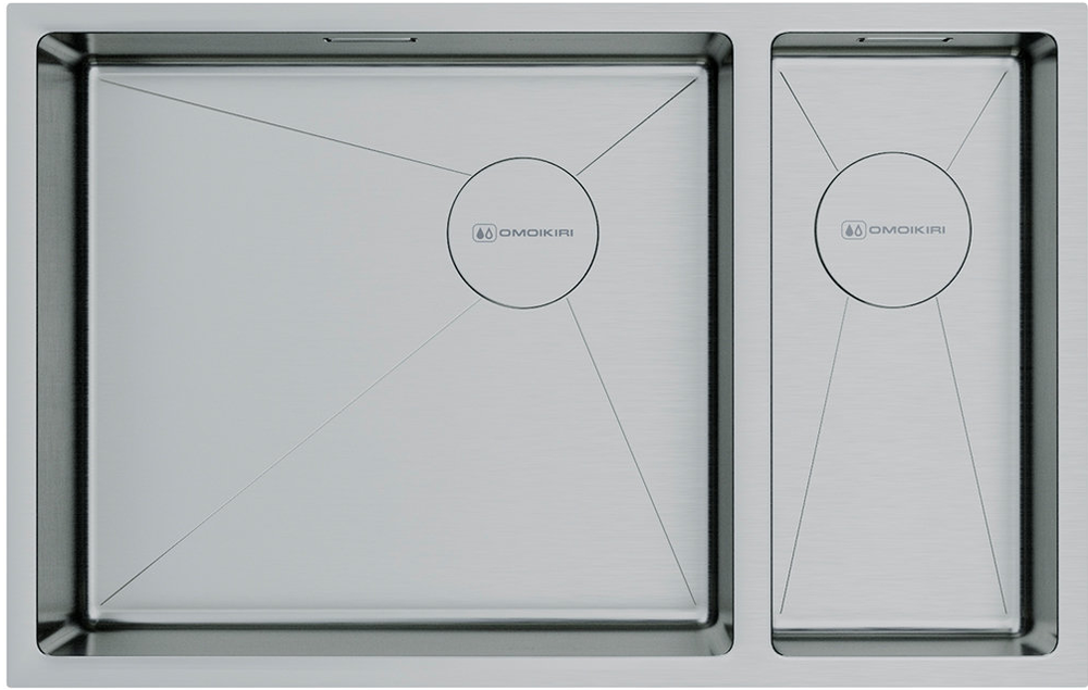Omoikiri Taki 69-2-U/IF-IN-L Side, мойка, нержавеющая сталь, чаша слева