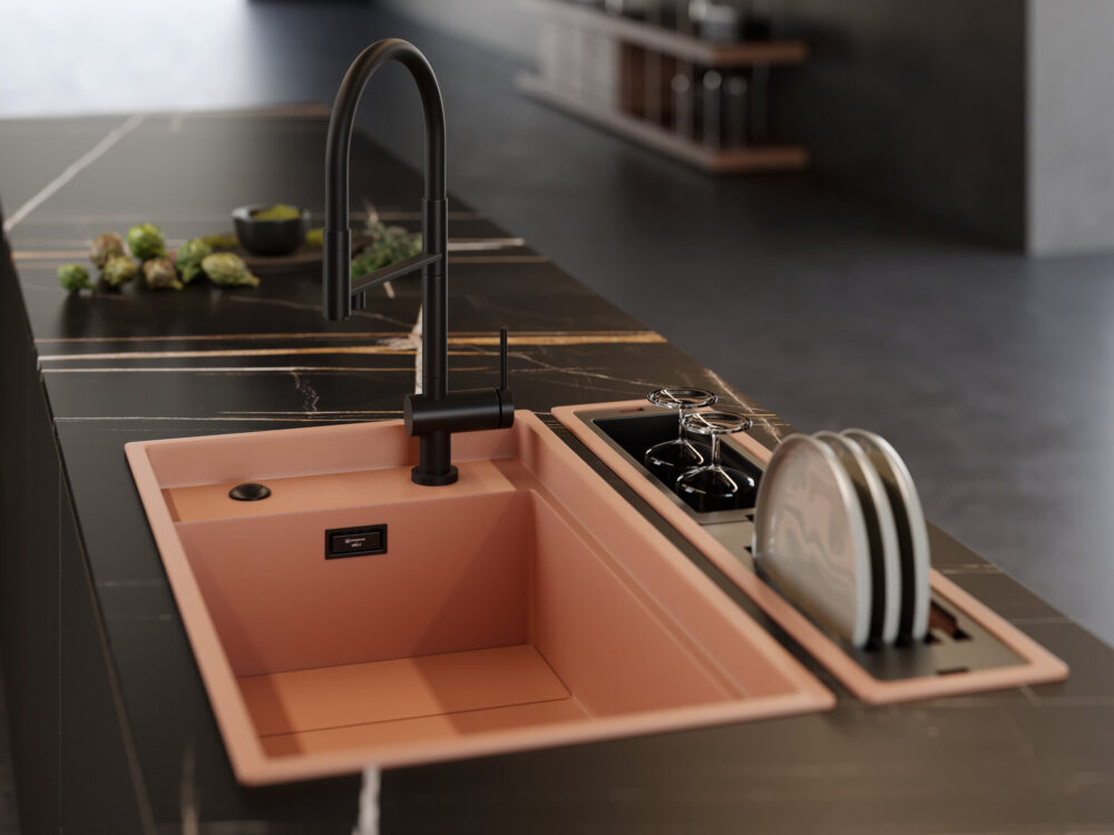 Omoikiri Kinaru 86-U/I CN, мойка, керамика, canyon