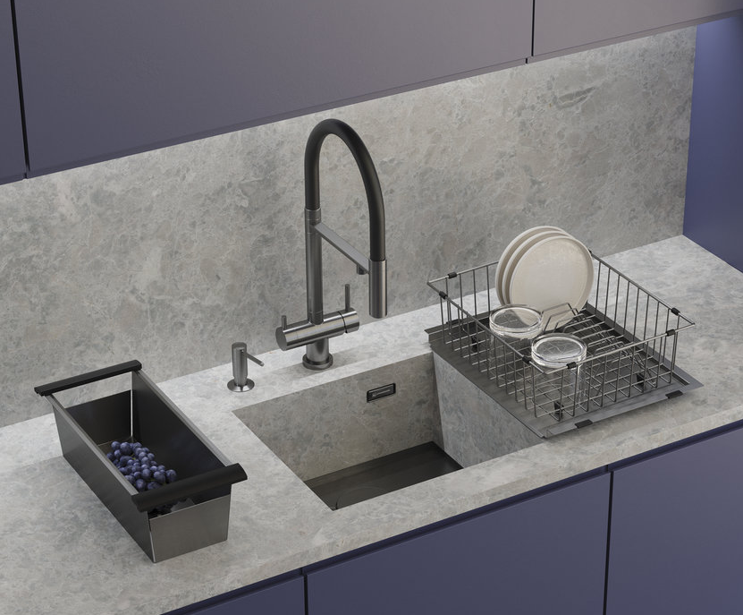 Omoikiri Kasen 49-16 INT LG, мойка, нержавеющая сталь/светлое золото