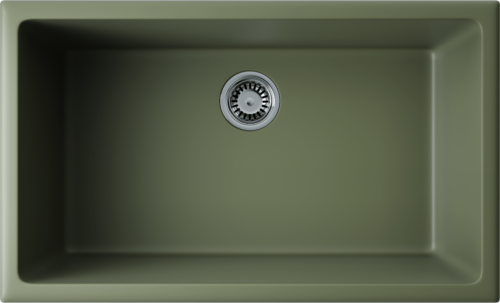 Omoikiri Okinoshima 76-U/I-OL, мойка, керамика, olive