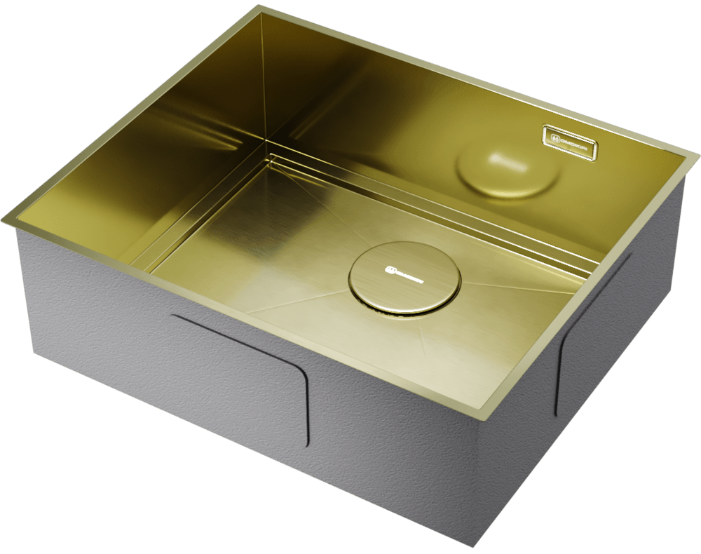 Omoikiri Kasen 53-INT LG, мойка, нержавеющая сталь/светлое золото