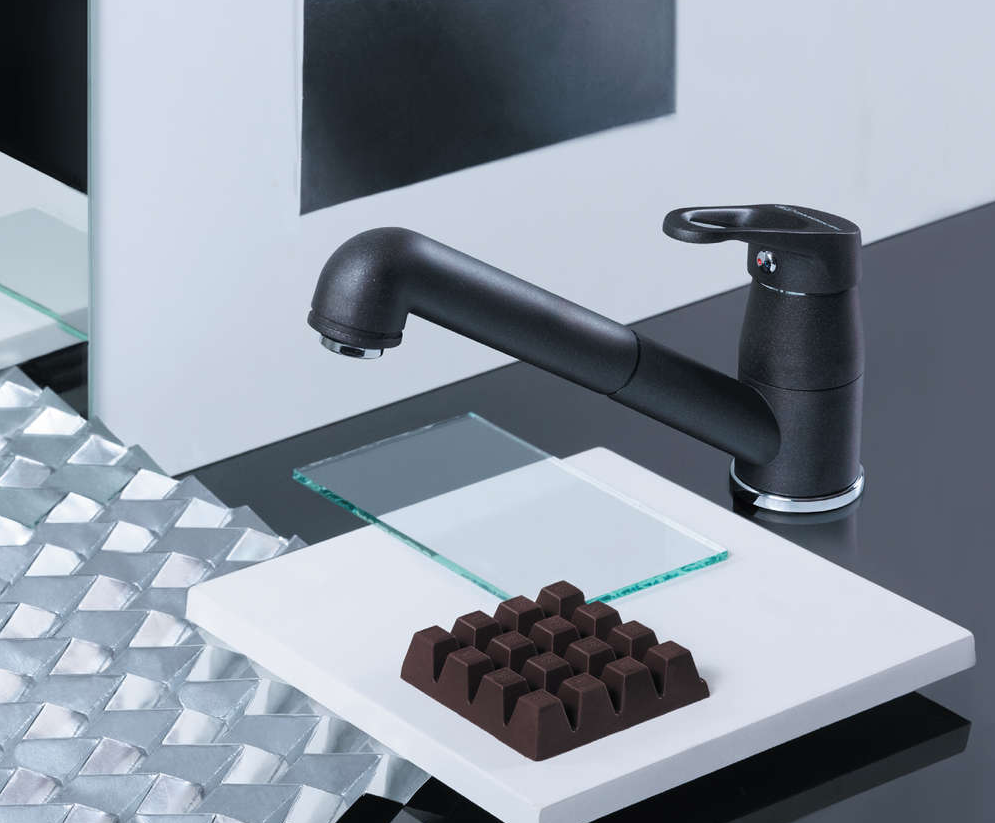 Omoikiri Tateyama-S-GB, смеситель, гранит, графит