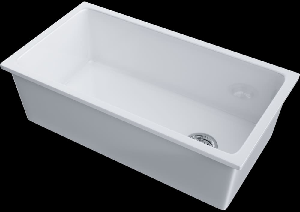 Omoikiri Tokara 88-U/I-WH Glossy Side, мойка, керамика, белый глянцевый