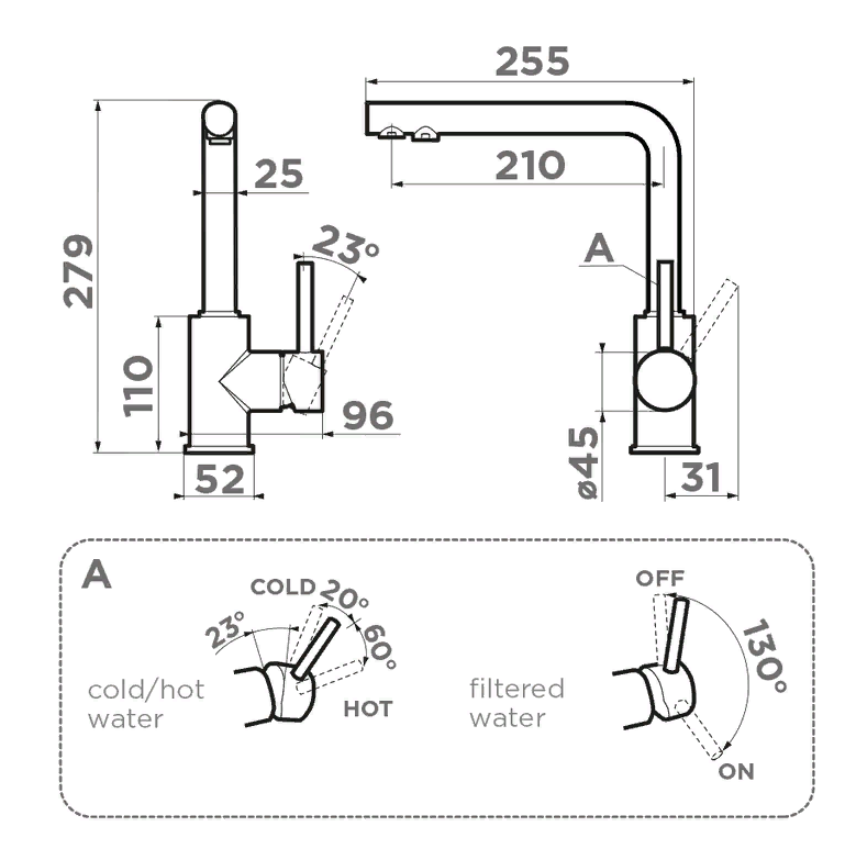 Omoikiri Nakagawa 2 Plus-BE, смеситель, гранит, ваниль