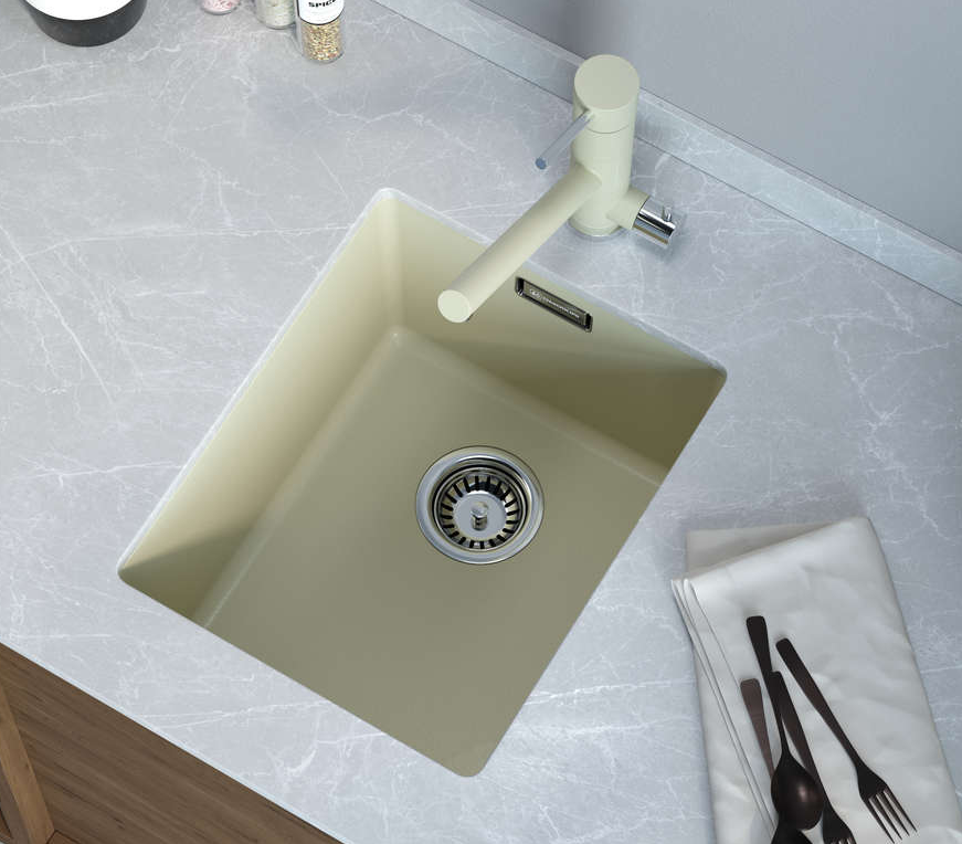 Omoikiri Kata 34-U-SA, мойка, гранит, бежевый