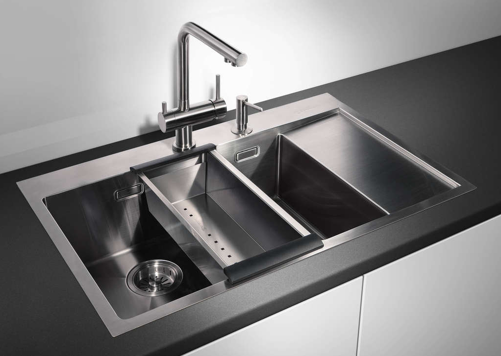 Omoikiri Akisame 78-2-LG-L, мойка, нержавеющая сталь/светлое золото, чаша слева