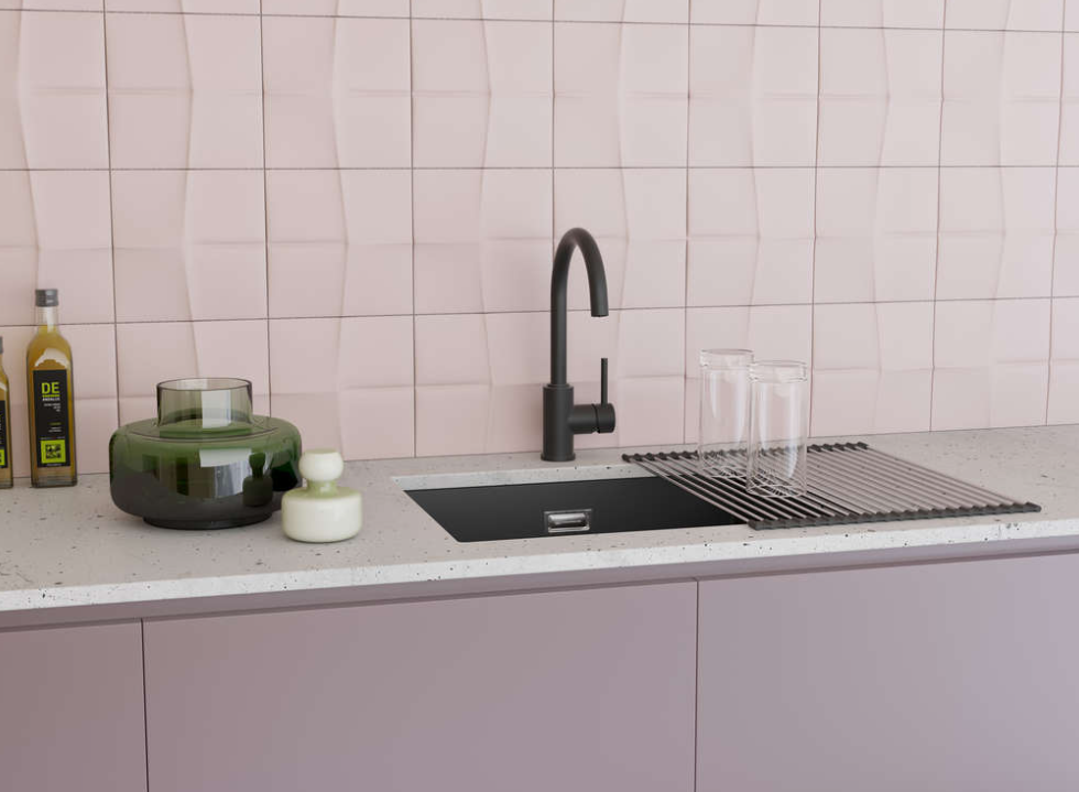 Omoikiri Shinagawa 2 Plus-SA, смеситель, гранит, бежевый