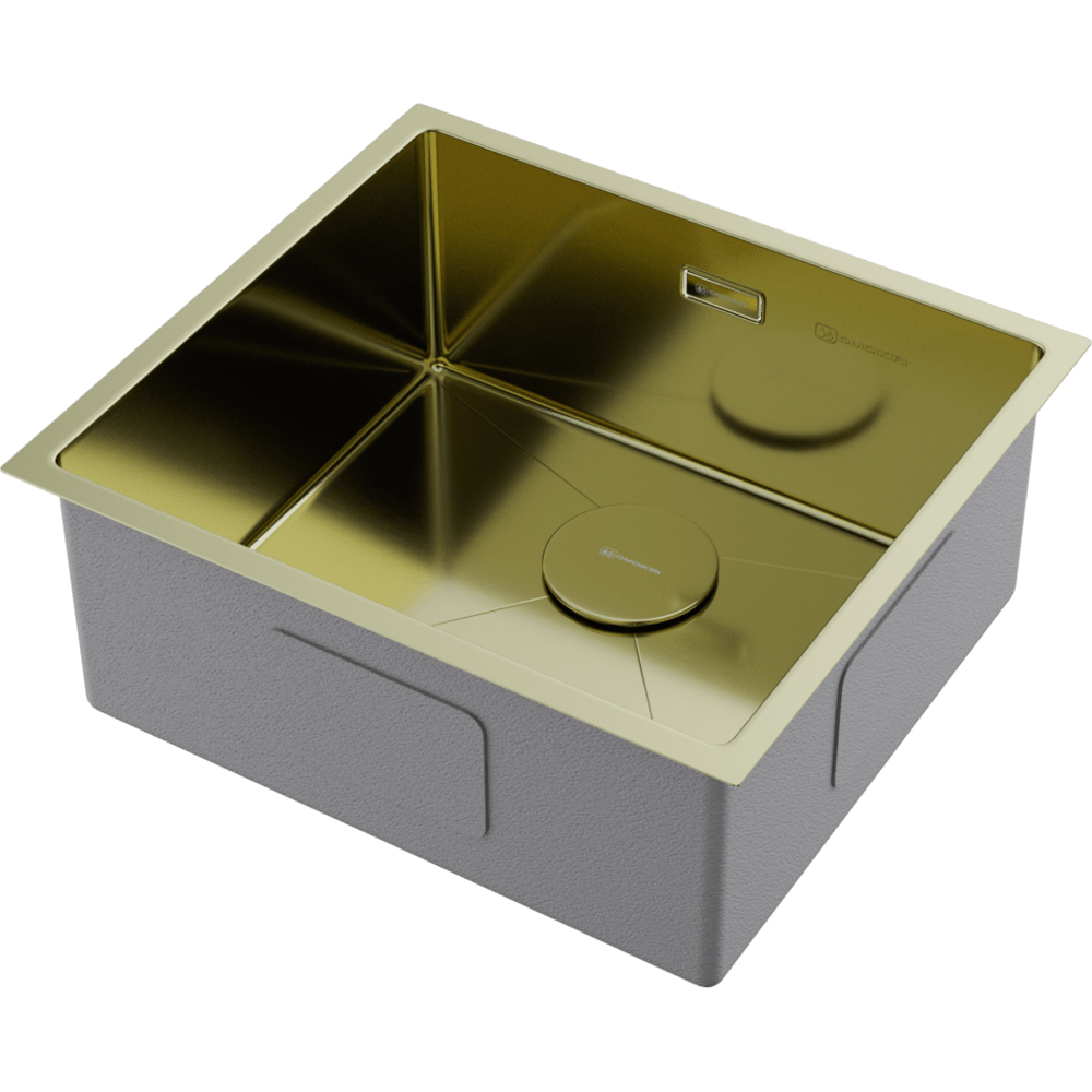 Omoikiri Taki 49-U/IF-LG, мойка, нержавеющая сталь/светлое золото 