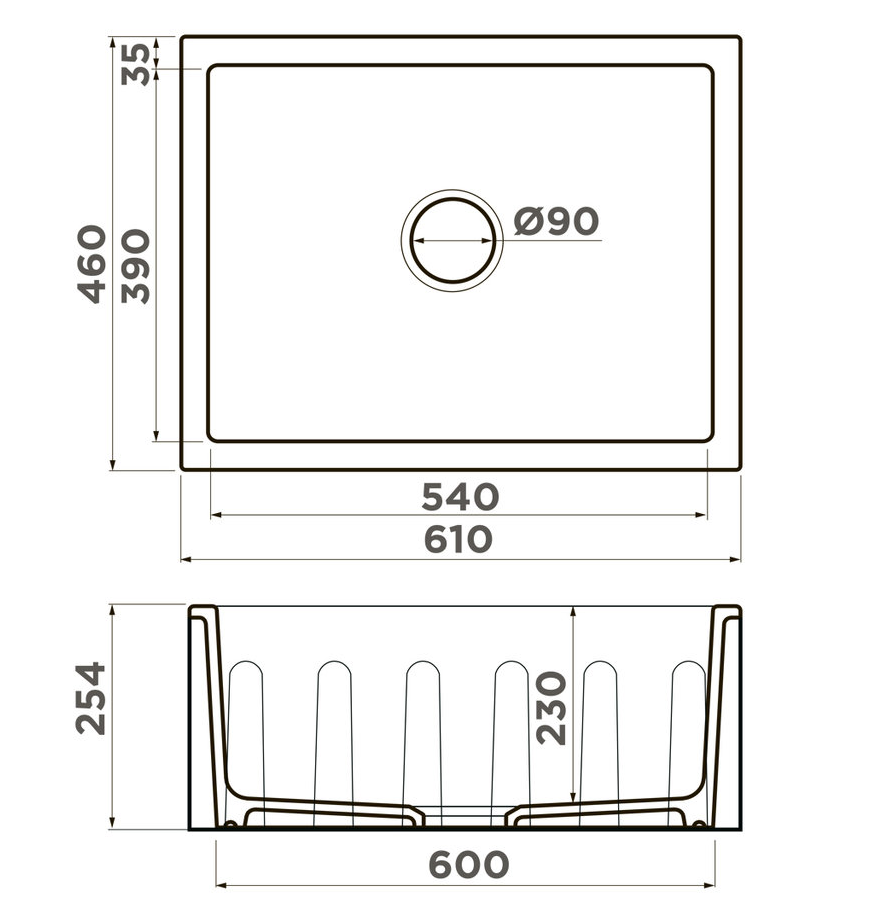 Omoikiri Mikura 61-BL, мойка, керамика, черный