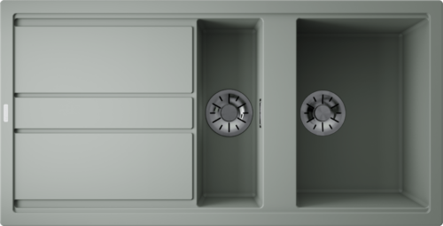 Omoikiri Kitagawa 100-2-WG, мойка, керамика, ветреный зеленый