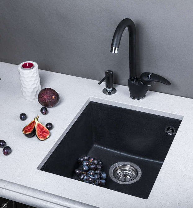 Omoikiri Bosen 38-U-BE, мойка, гранит, ваниль