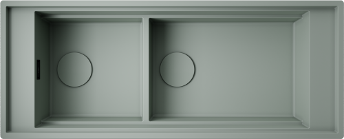 Omoikiri Sintesi Pro 114-2-WG, мойка, керамика, wind green