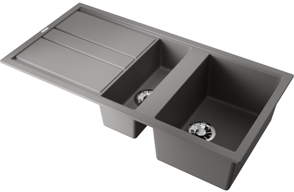 Omoikiri Kitagawa 100-2-GR, мойка, керамика, leningrad grey