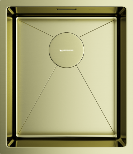 Omoikiri Taki 38-U/IF-LG, мойка, нержавеющая сталь/светлое золото