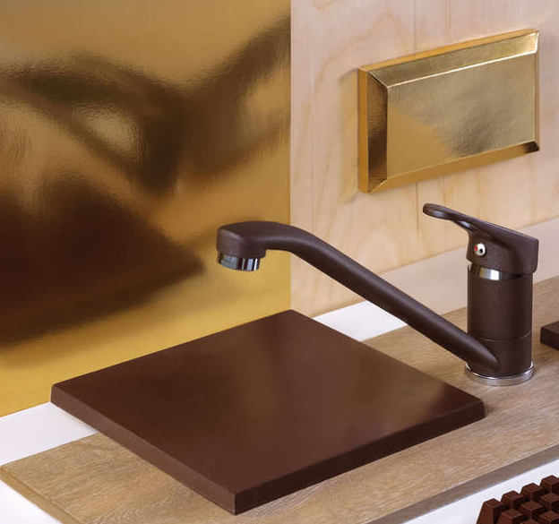 Omoikiri Kado-BL, смеситель, гранит, черный