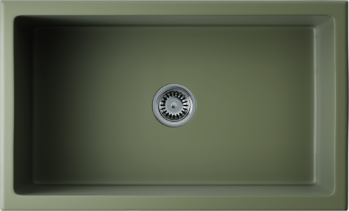 Omoikiri Mikura 76-OL, мойка, керамика, olive