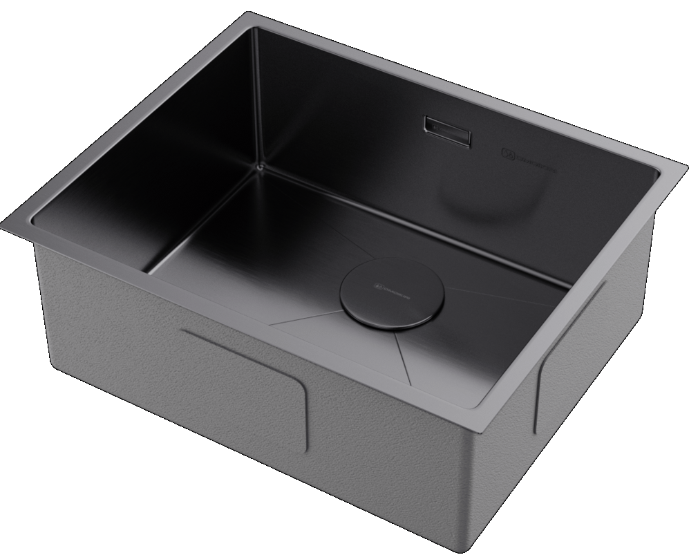 Omoikiri Taki 54-U/IF-GM, мойка, нержавеющая сталь/вороненая сталь