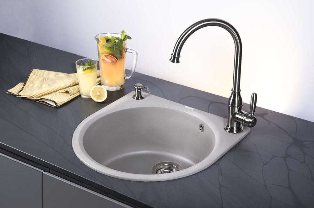 Omoikiri Akegata 51-GR, мойка, гранит, leningrad grey