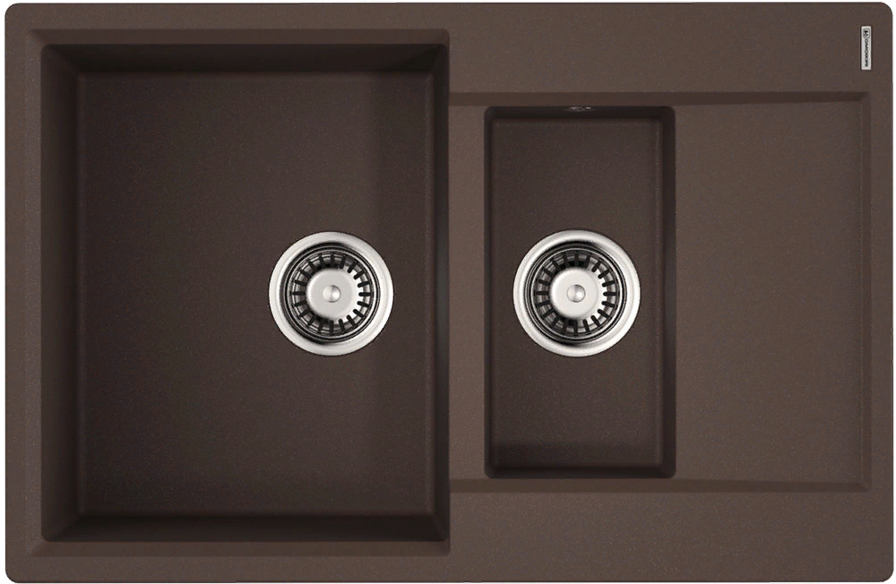 Omoikiri Daisen 78-2T-DC, мойка, гранит, темный шоколад