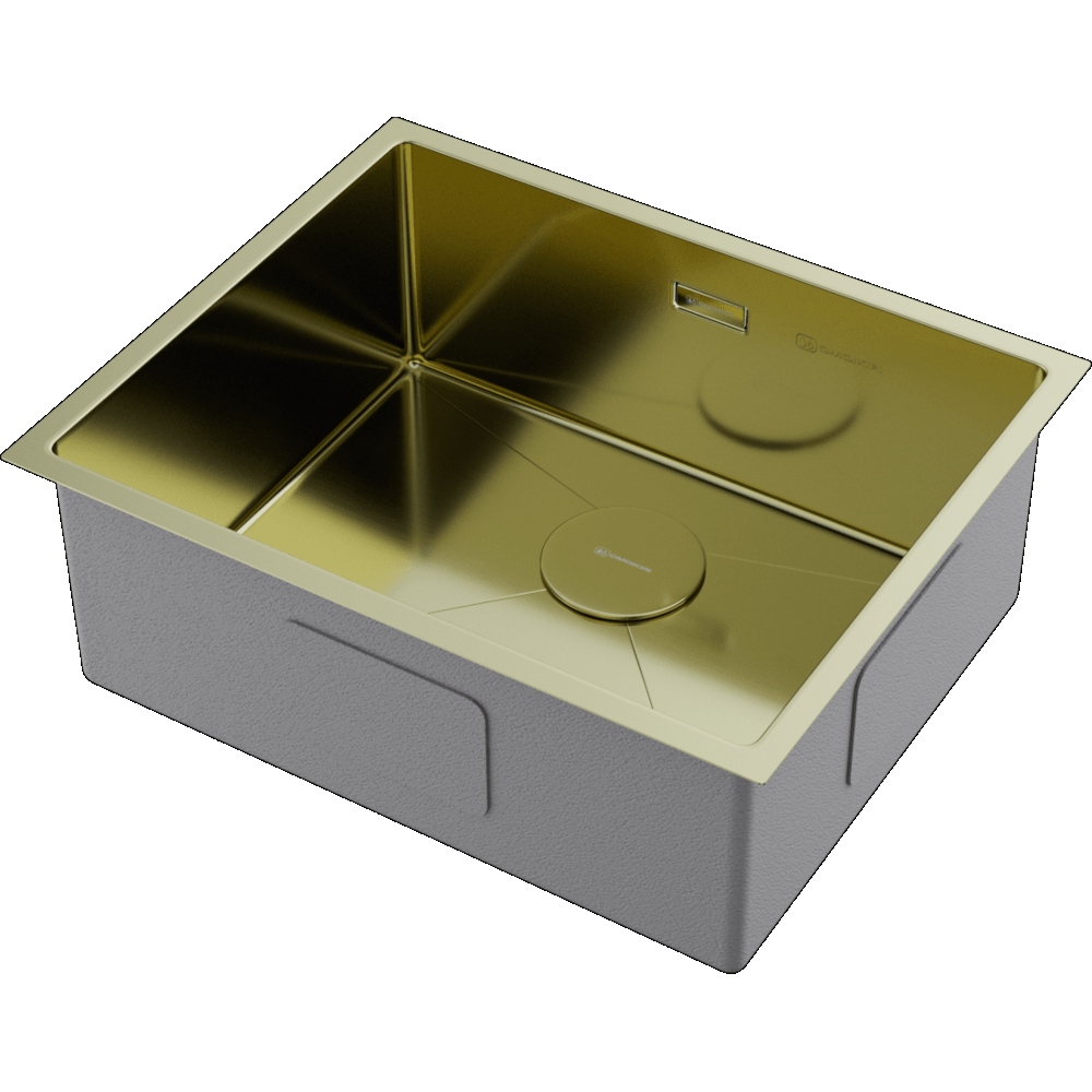 Omoikiri Taki 54-U/IF-LG, мойка, нержавеющая сталь/светлое золото