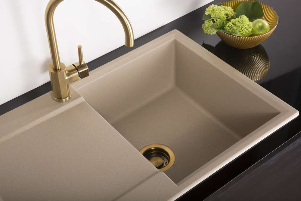 Omoikiri Daisen 78 SA, мойка, гранит, бежевый