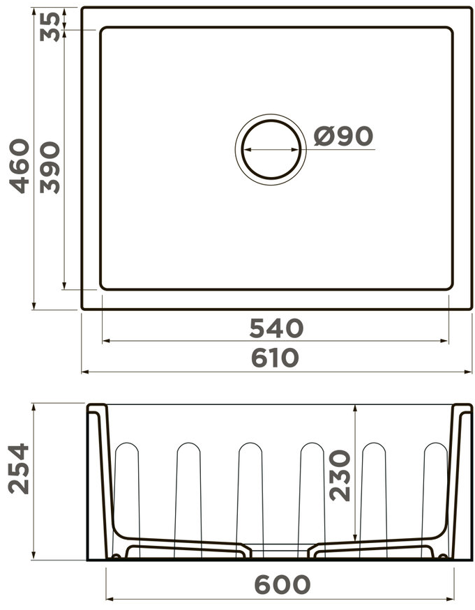 Omoikiri Mikura 61-TO Glossy, мойка, керамика, toscana