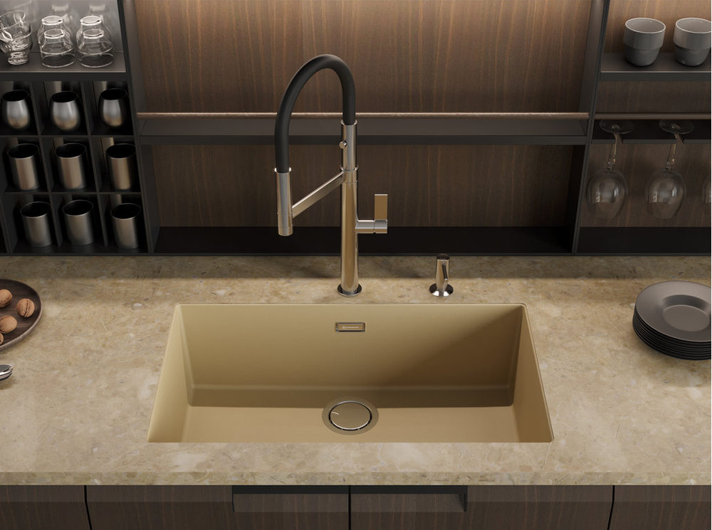 Omoikiri Yamakawa 75T-U/I-PL, мойка, гранит, платина