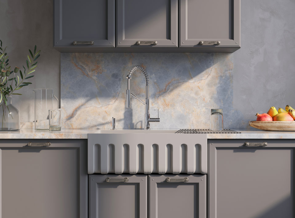 Omoikiri Mikawa 2 Plus-SB-GM, смеситель, вороненая сталь