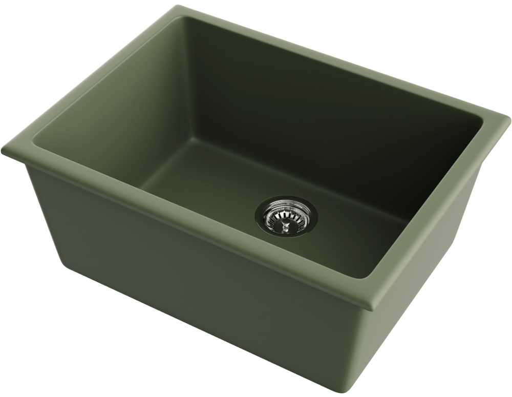 Omoikiri Okinoshima 61-U/I-OL мойка, керамика, olive